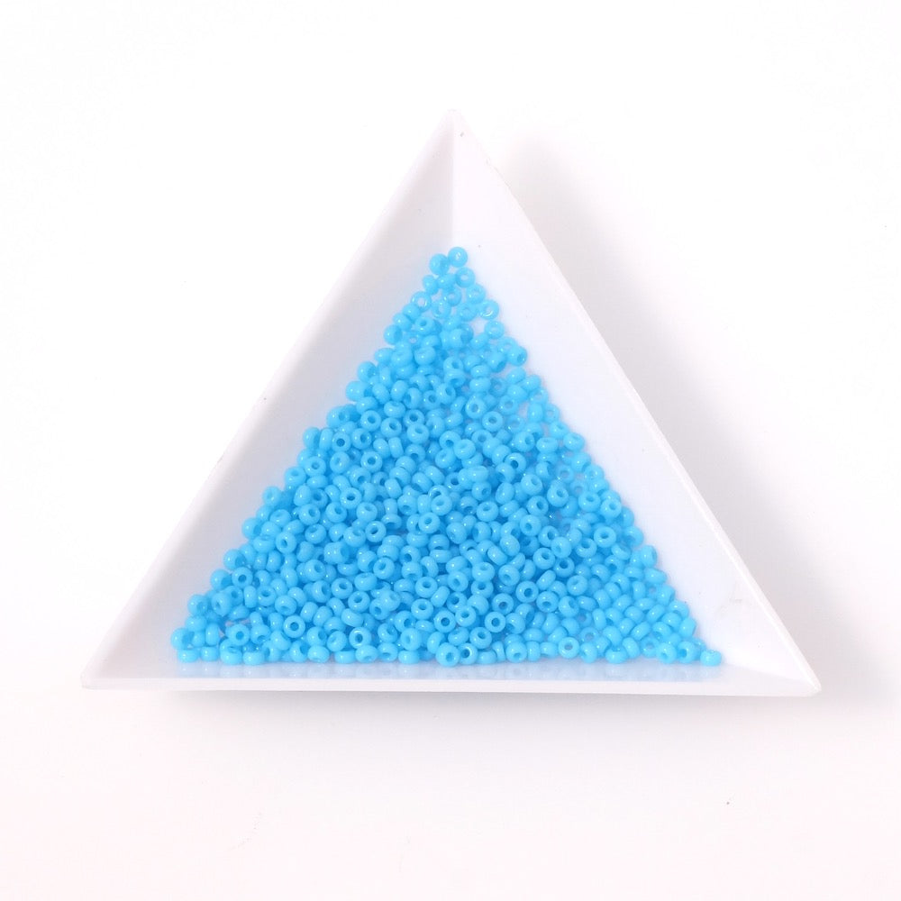 5 grammes de perles Miyuki Rocailles 11/0  Opaque Turquoise Blue