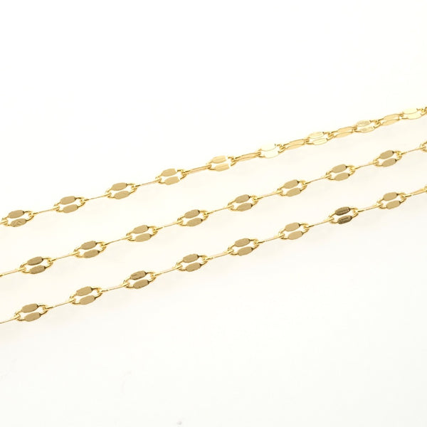 Chaîne à Maillons Dorée 5 M – Avec 20 Mousquetons Et 50 Anneaux – Pour Fabrication De Bijoux DIY