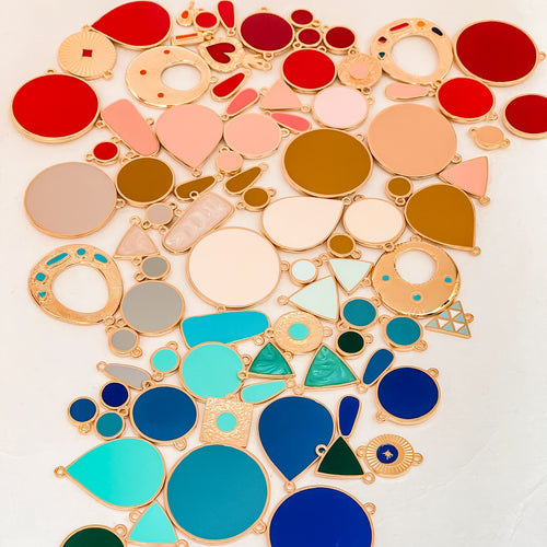 Enamel pendants