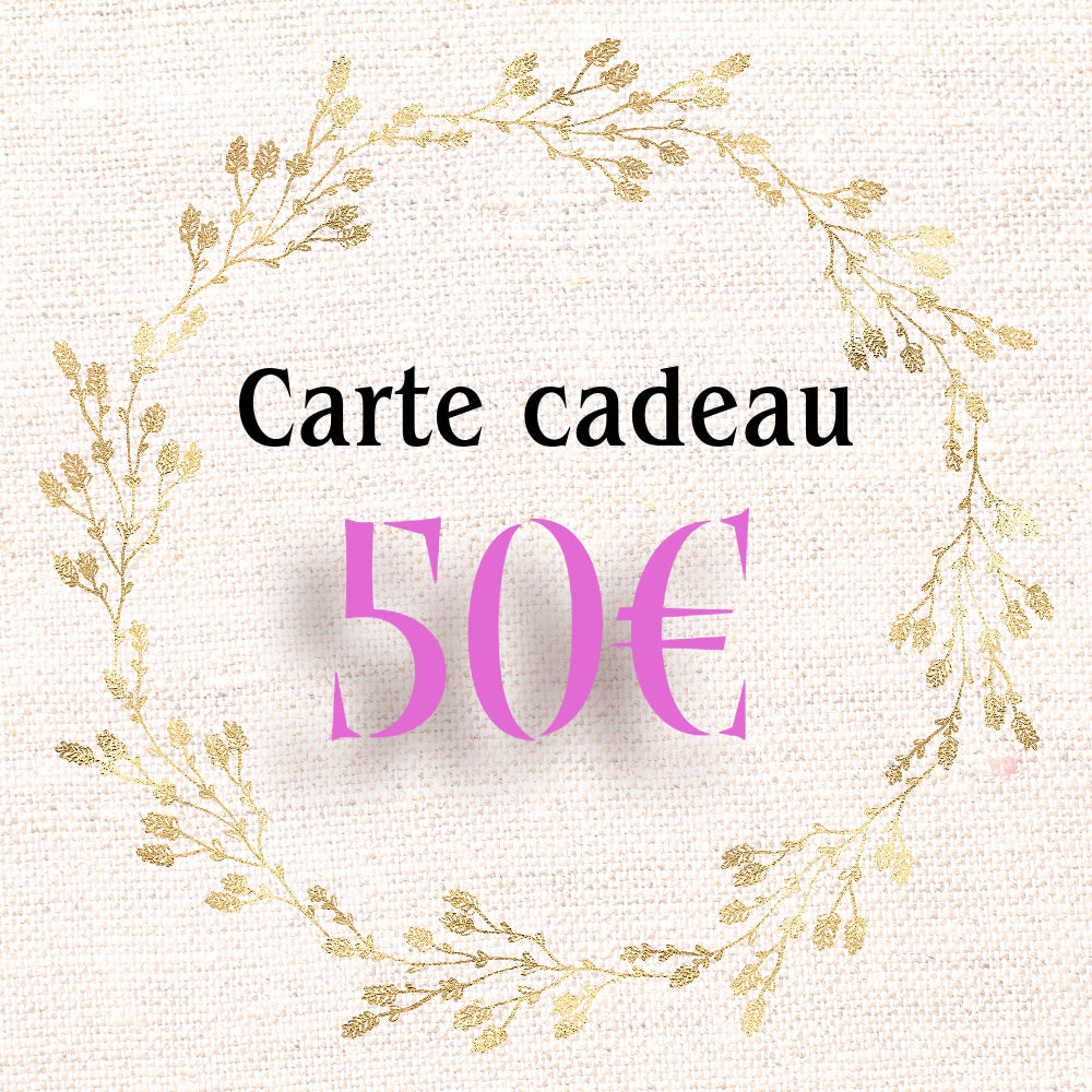 50€ - La Carte Cadeaux Perles Corner