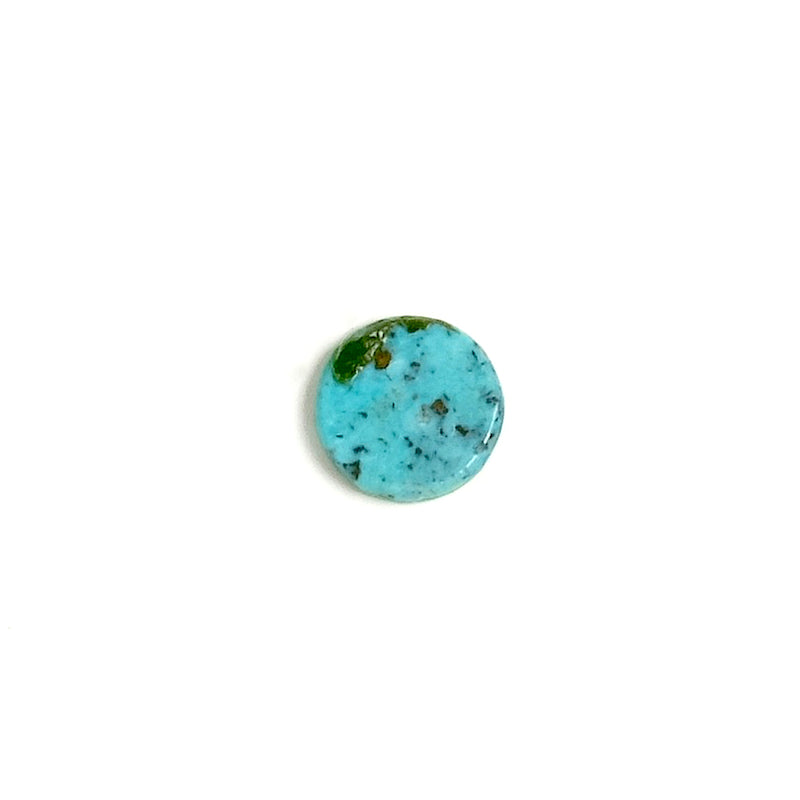 Cabochon pierre naturelle plat 8mm Turquoise d&#39;Arizona