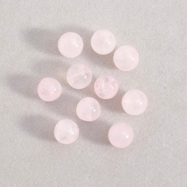 100 Perles Rondes En Quartz Transparent 4mm - Inserts Pour Création De Bijoux DIY