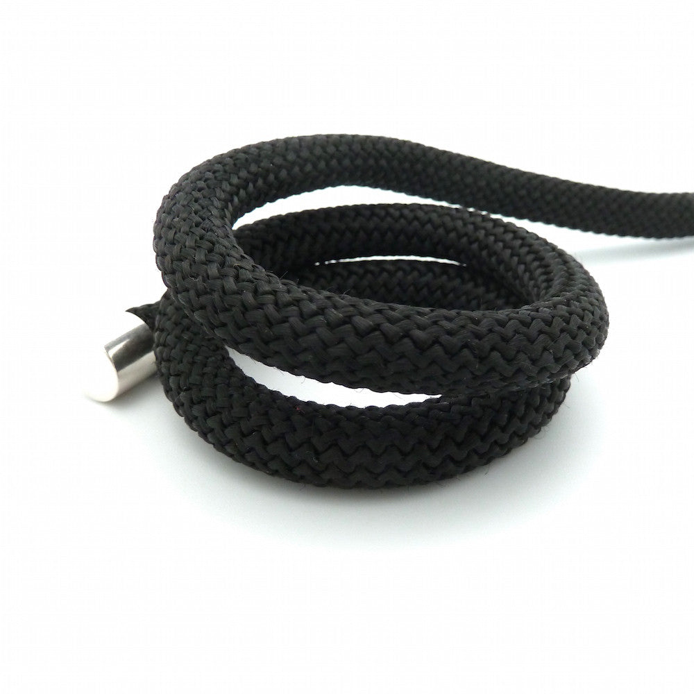 1 mètre de corde tressée 10mm Noir