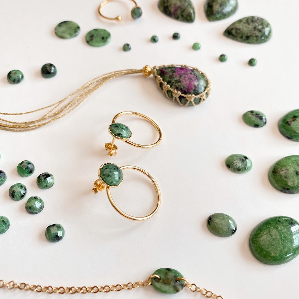 Rubis sur Zoïsite - Anyolite