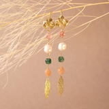 Boucles d'oreilles rosaire Gemmes