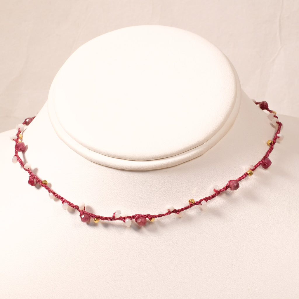 Collier Tresse et perles