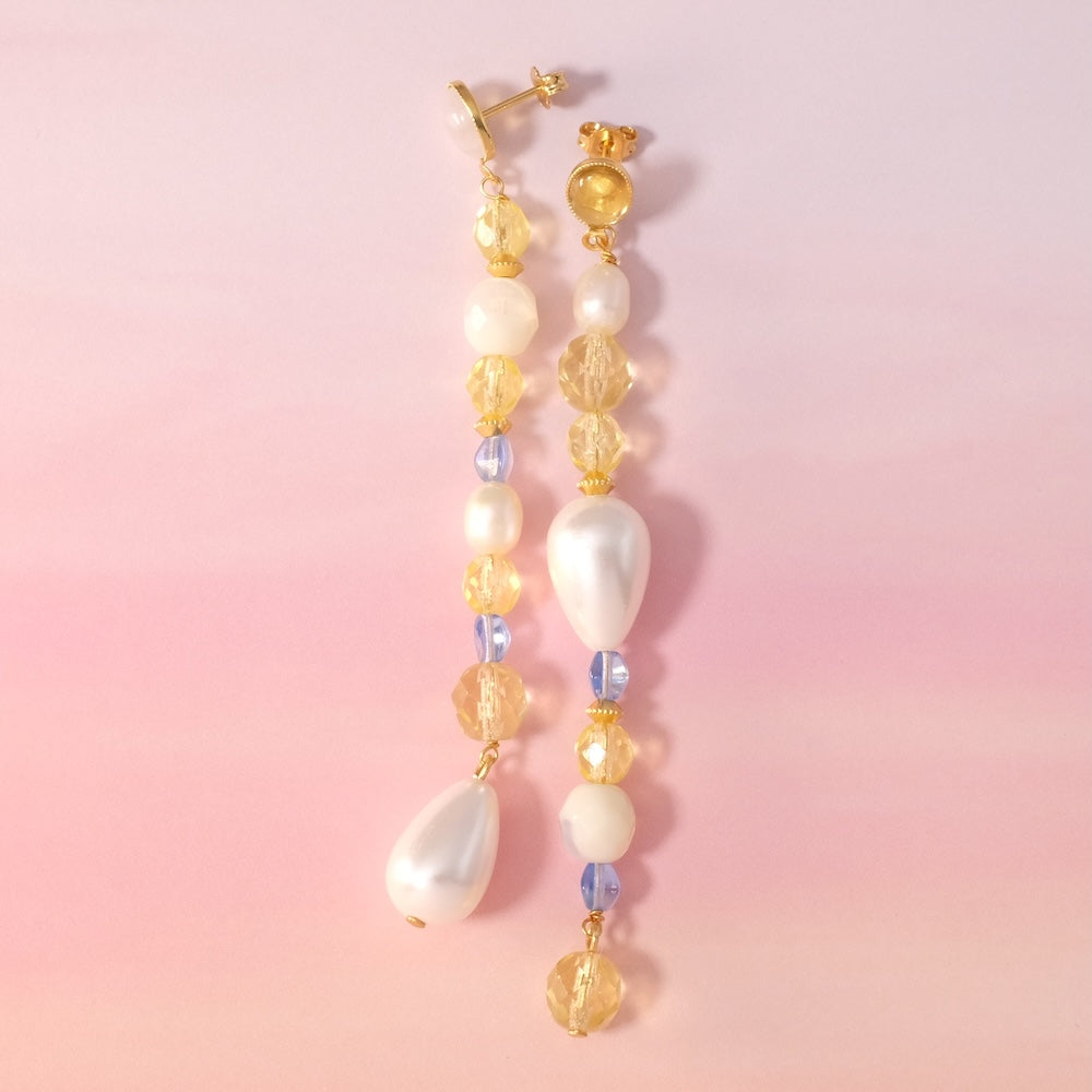 Boucles d'oreilles mix de perles