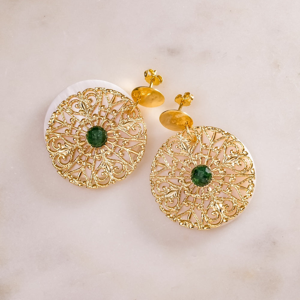 Boucles d'oreilles dentelle