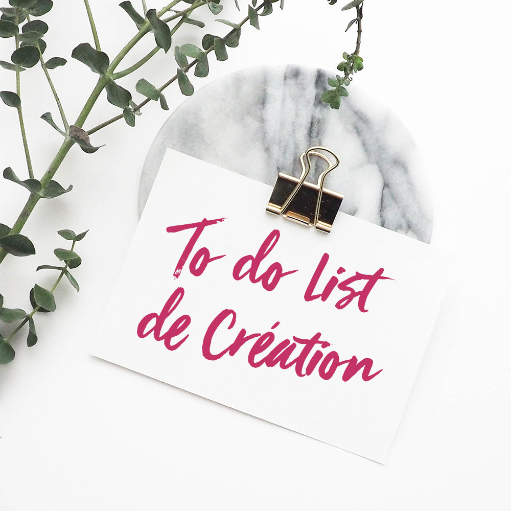 Guide - Préparer sa création