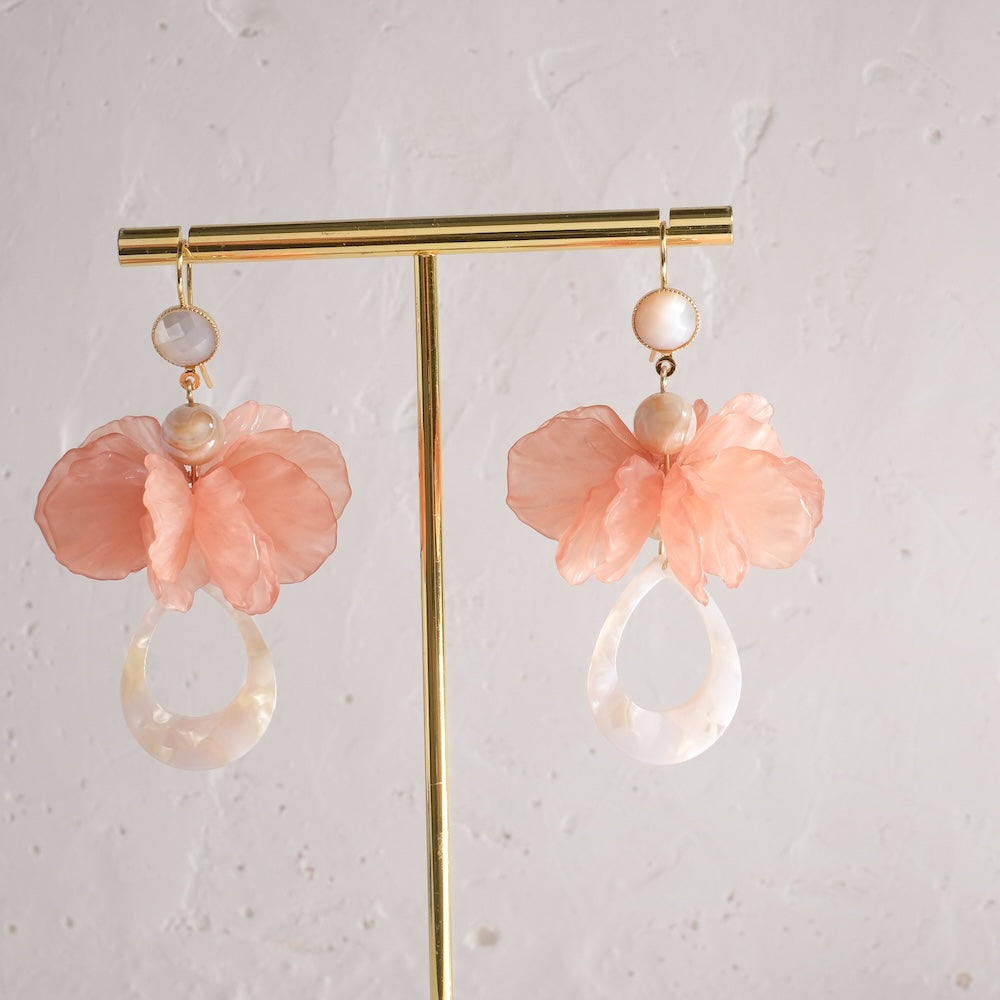 Boucles d'oreilles couronne de pétales
