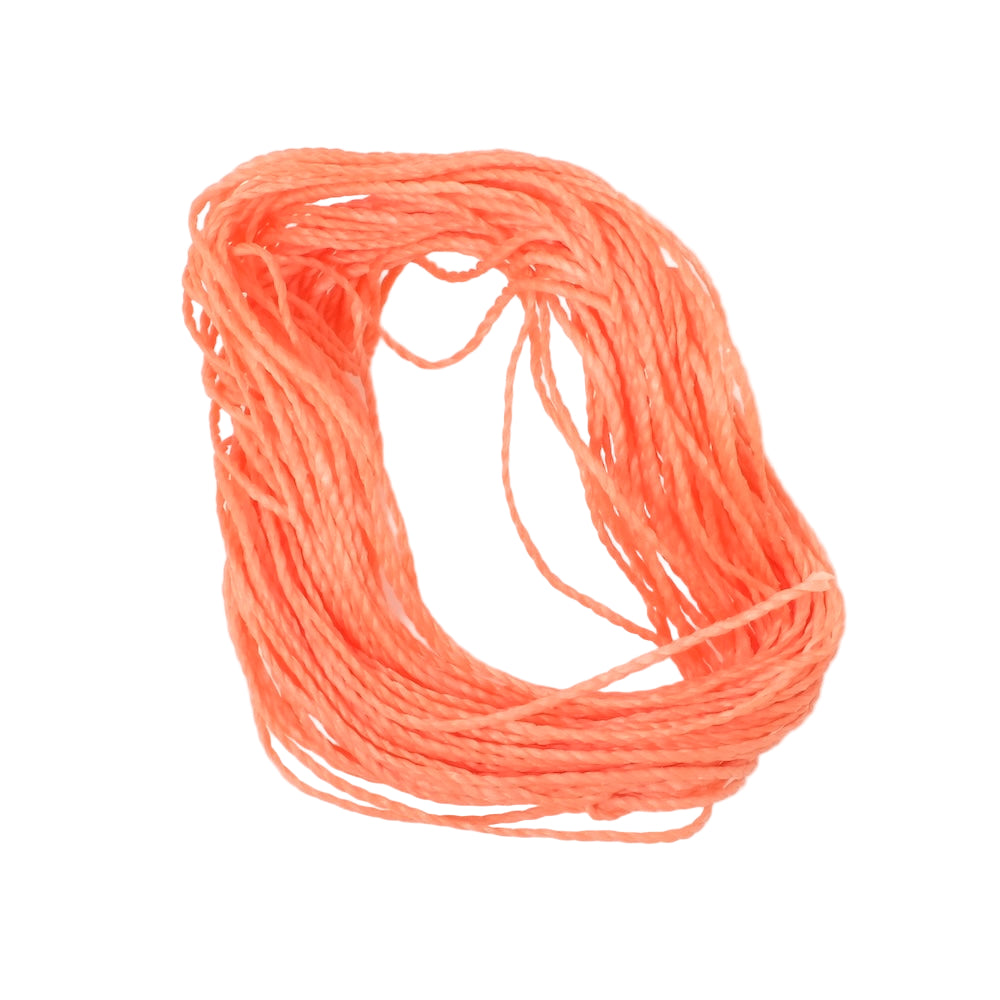 10 Mètres de fil ciré Linhasita 1mm pour micro macramé - Corail rose