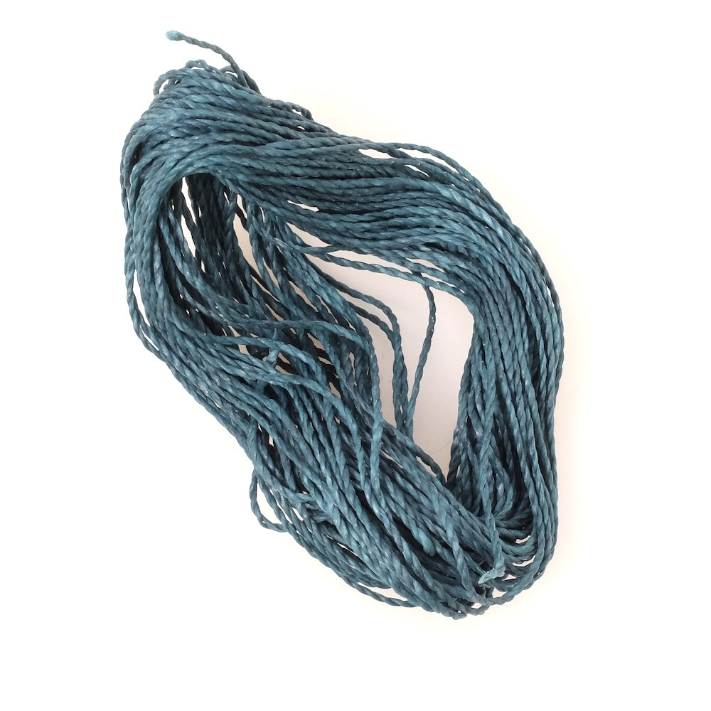 10 Mètres de fil ciré Linhasita 1mm pour micro macramé - Emeraude