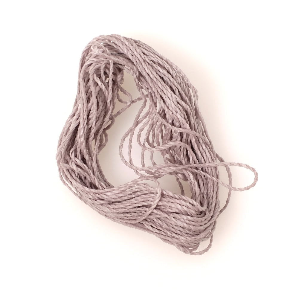 10 Mètres de fil ciré Linhasita 1mm pour micro macramé - Gris