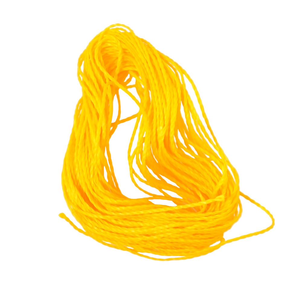 10 Mètres de fil ciré Linhasita 1mm pour micro macramé - Jaune poussin