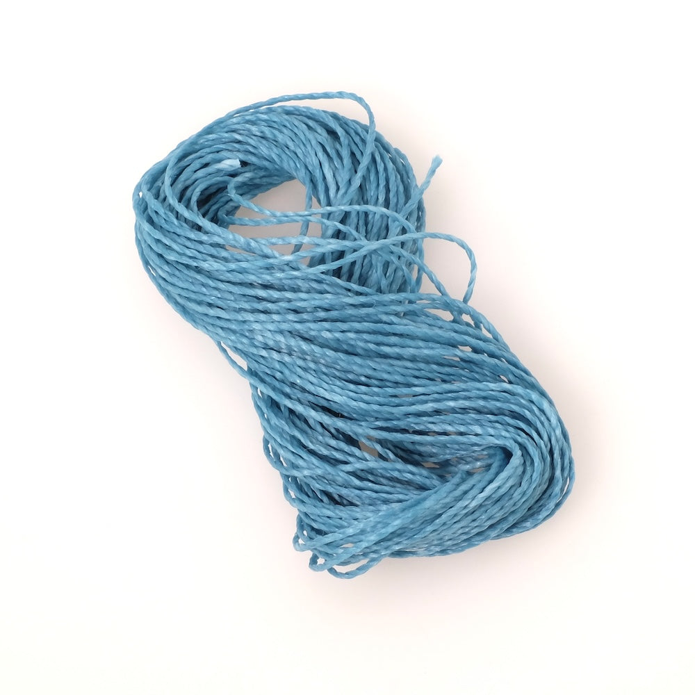 10 Mètres de fil ciré Linhasita 1mm pour micro macramé - Turquoise