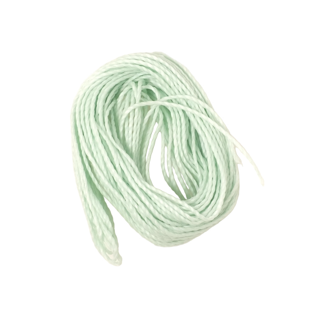 10 Mètres de fil ciré Linhasita 1mm pour micro macramé - Vert d'eau