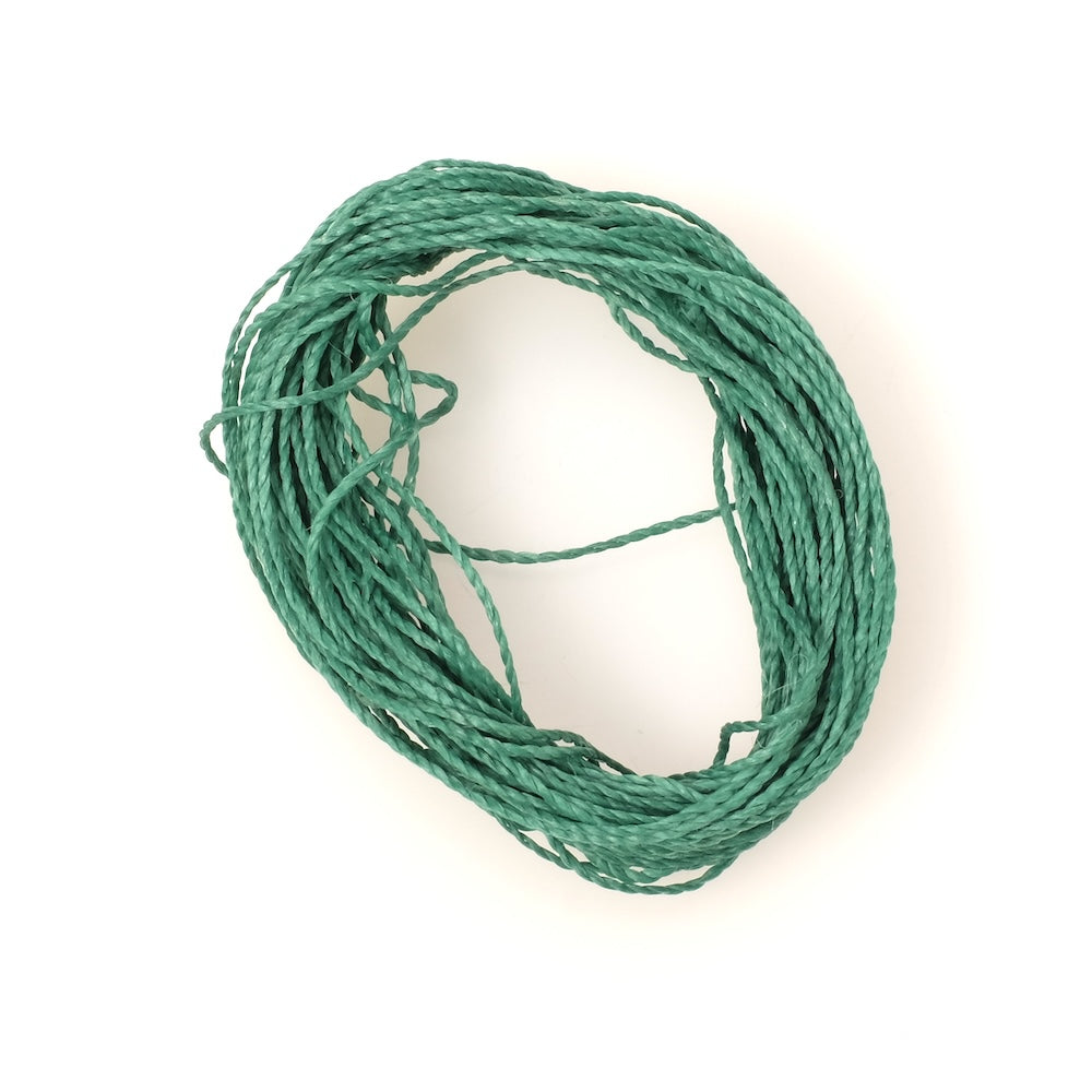 10 Mètres de fil ciré Linhasita 1mm pour micro macramé - Vert sapin