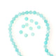 Perles rondes facettées en Amazonite naturelle de 4mm.