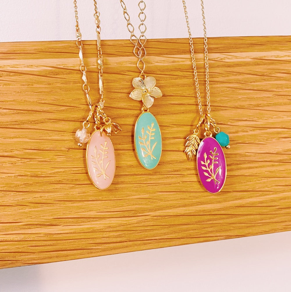 Exemple de création : Collier Végétal – tuto Perles Corner