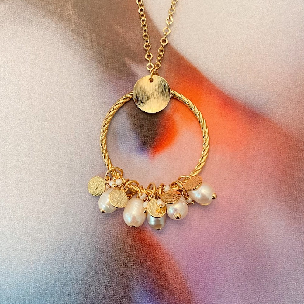 Exemple de création : Collier Nacre Léna – tuto Perles Corner