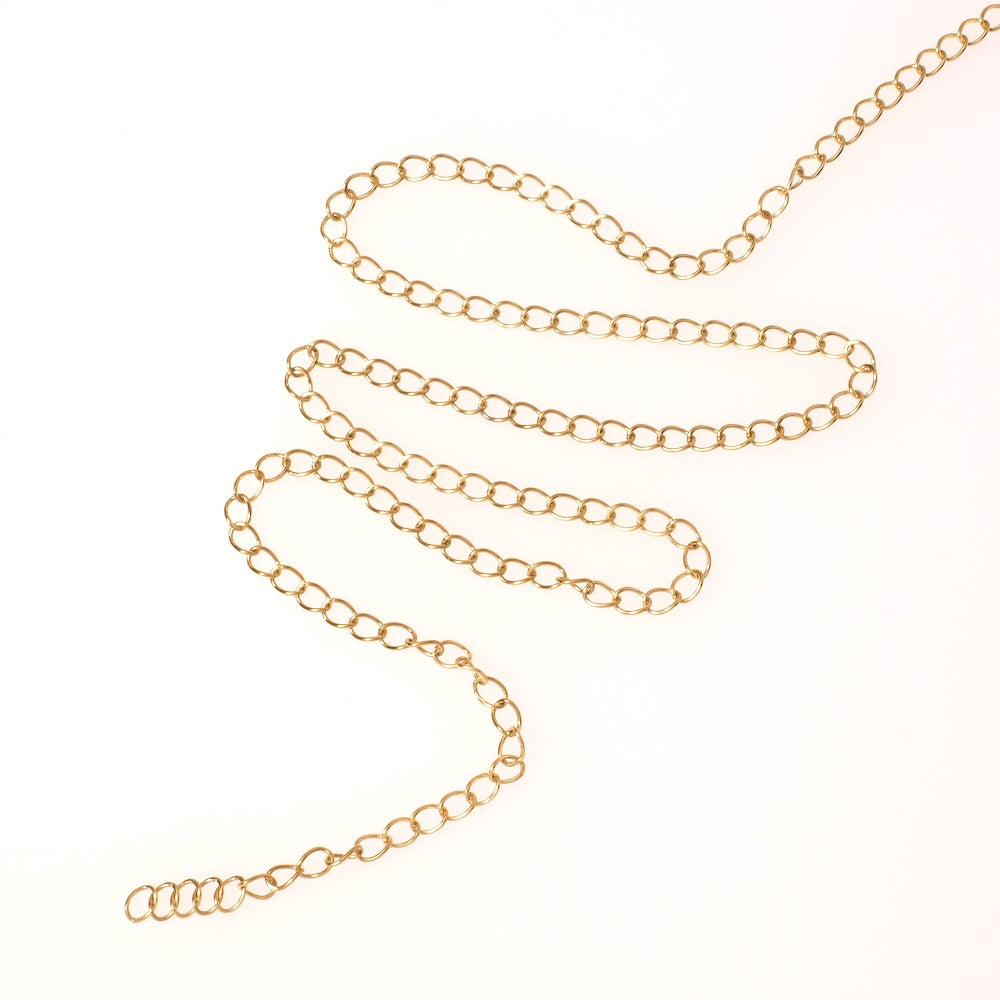 Bobine de chaine d'extension en acier inoxydable 304 Doré