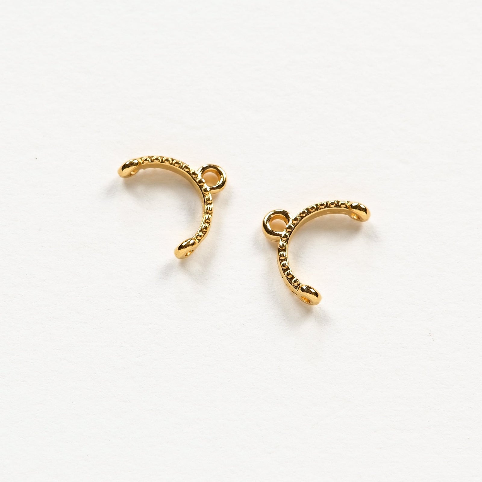 2 embouts arceaux Cymbal pour Miyuki Délica 11/0, doré à l'or fin 24K