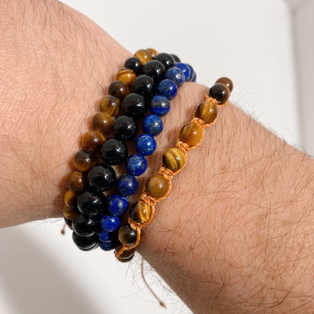 Exemple de création : Bracelet pierres naturelles mixte – tuto Perles Corner
