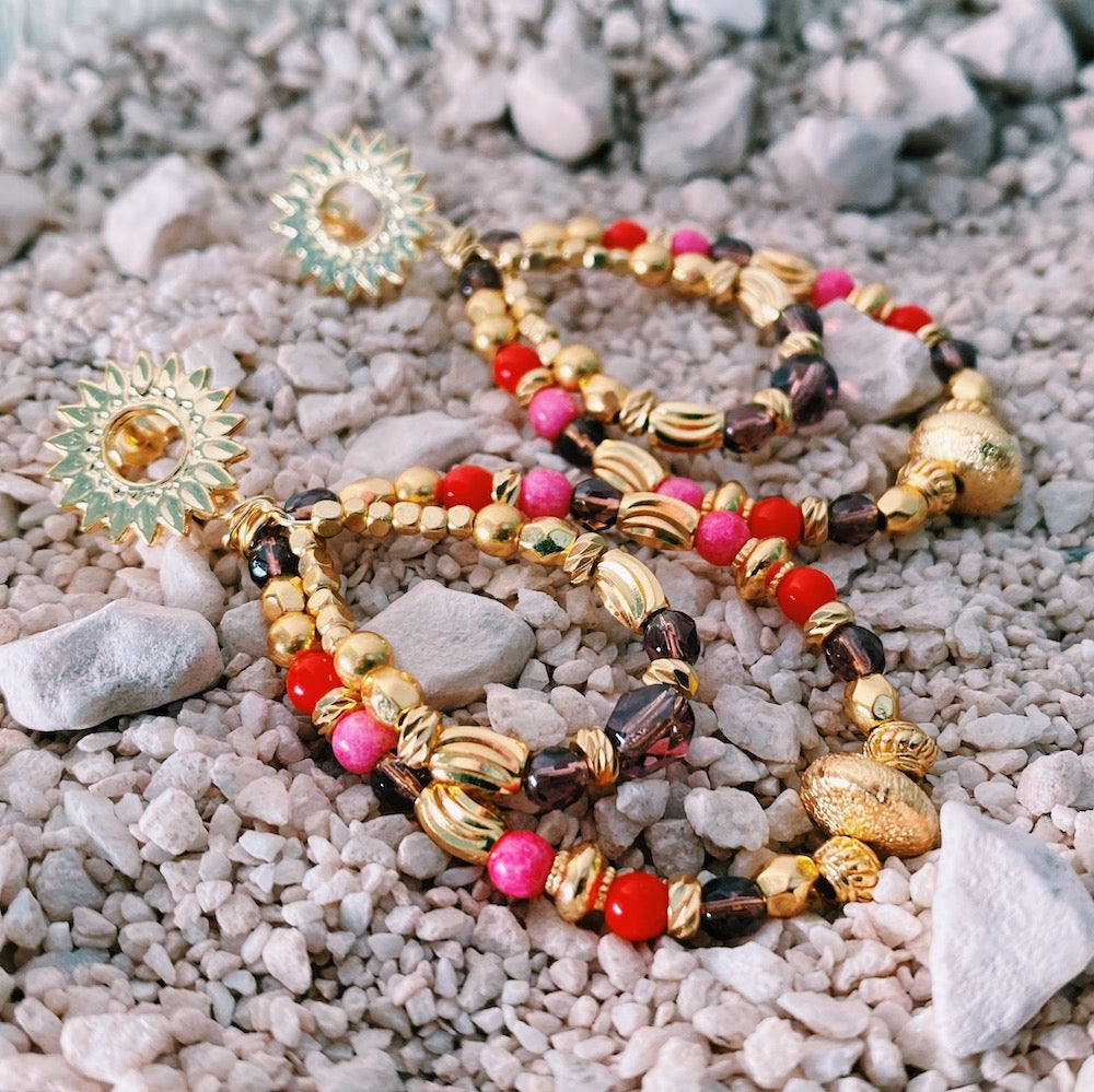 Exemple de création : Boucles d'oreilles Alba – tuto Perles Corner