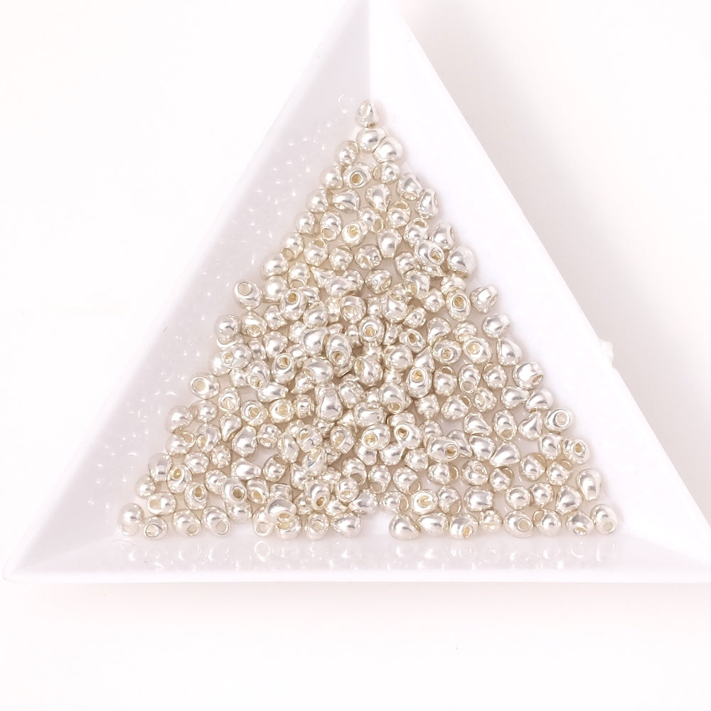5 grammes de perles Miyuki gouttes 2,8mm Galvanized Silver 1051