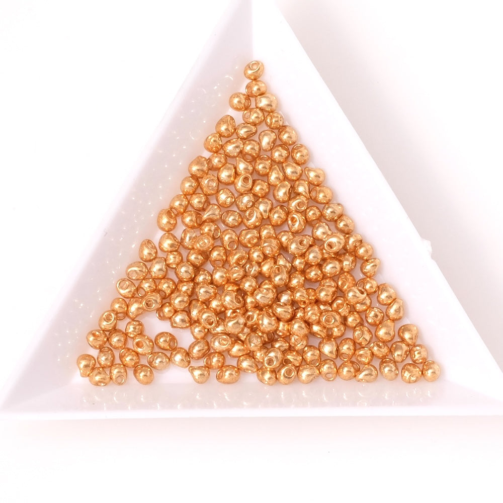 5 grammes de perles Miyuki gouttes 2,8mm Galvanized Yellow Gold 1053