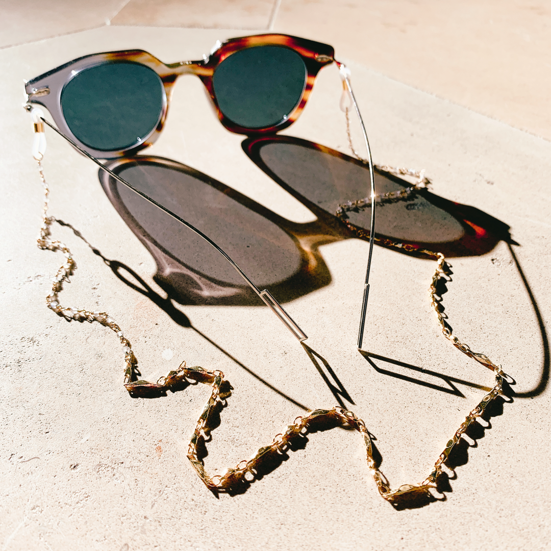Exemple de création : Chaîne de Lunettes – tuto Perles Corner