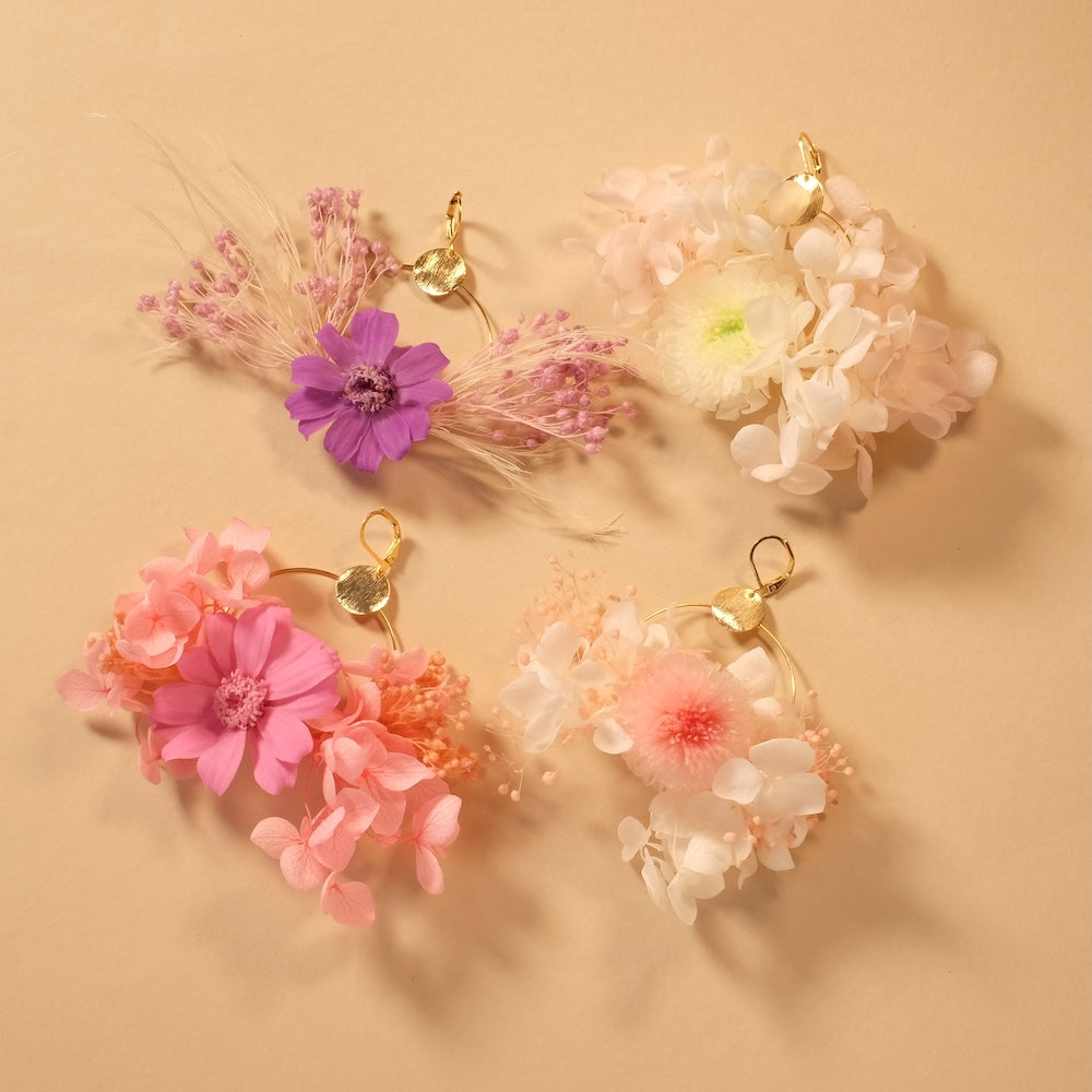 Atelier poétique - Boucles en fleurs éternelles