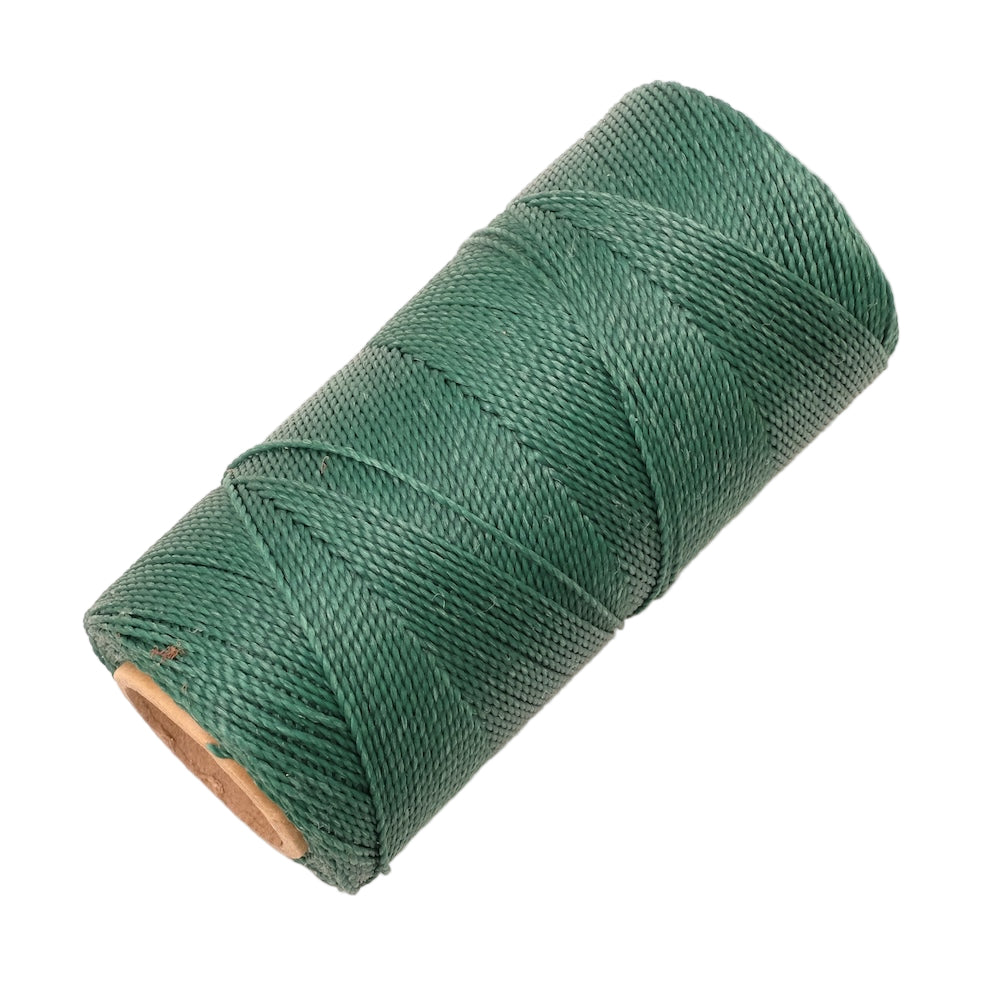 Bobine de fil ciré Linhasita 1mm pour micro macramé - Vert sapin 87