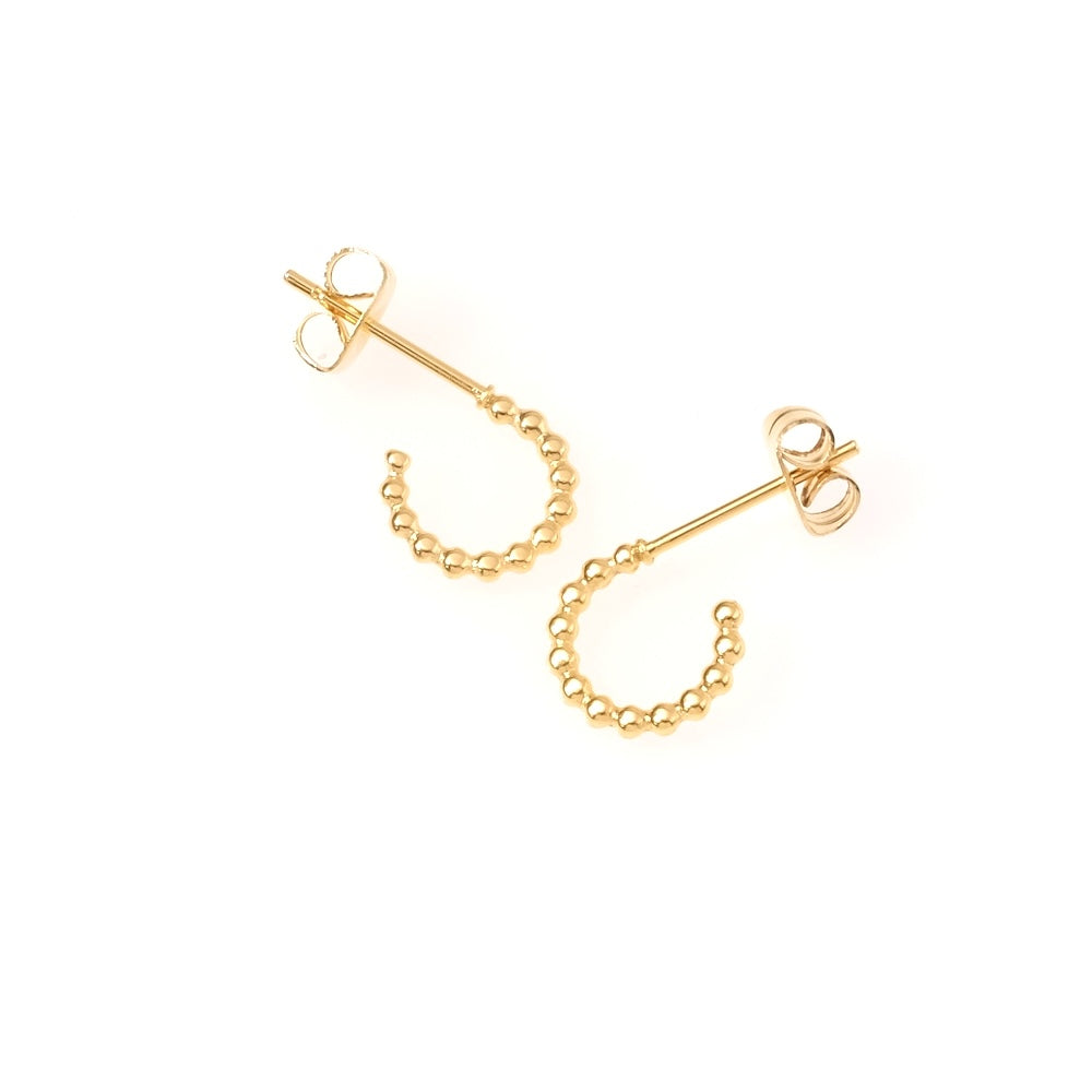 Boucles d'oreilles créoles bohème en acier inoxydable 304 Doré 18K