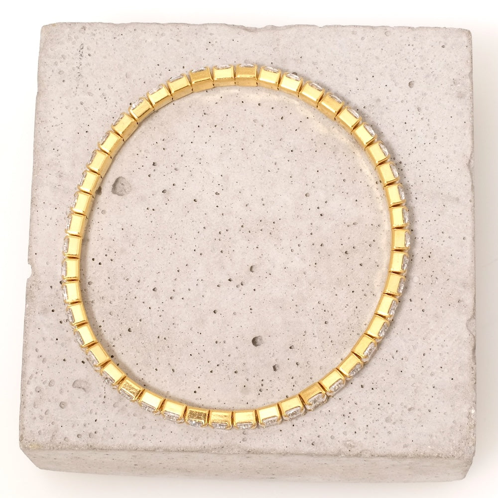 Bracelet tennis Doré 24K