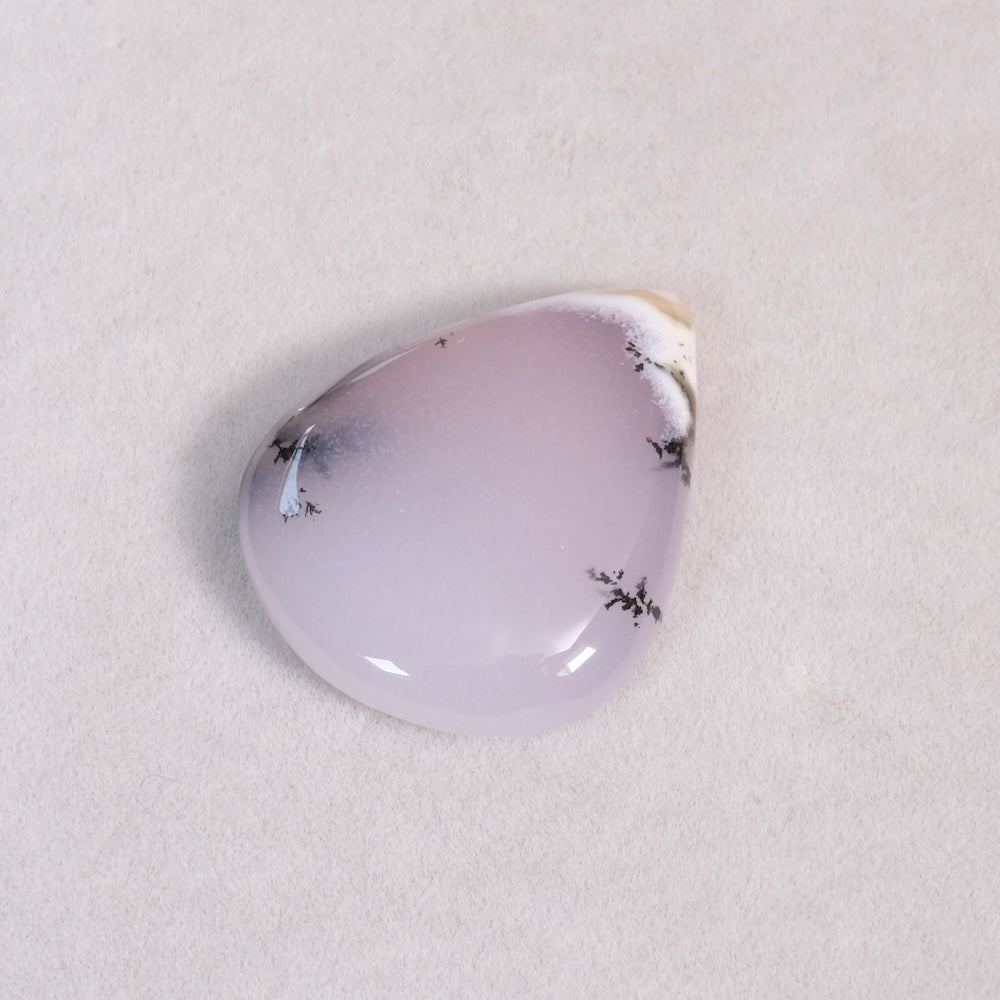 Cabochon 20 x 32mm en Agate Dendritique naturelle – Pierre paysage