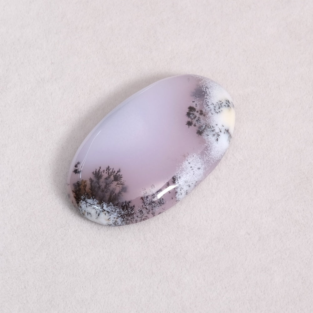 Cabochon 21 x 35mm en Agate Dendritique naturelle – Pierre paysage