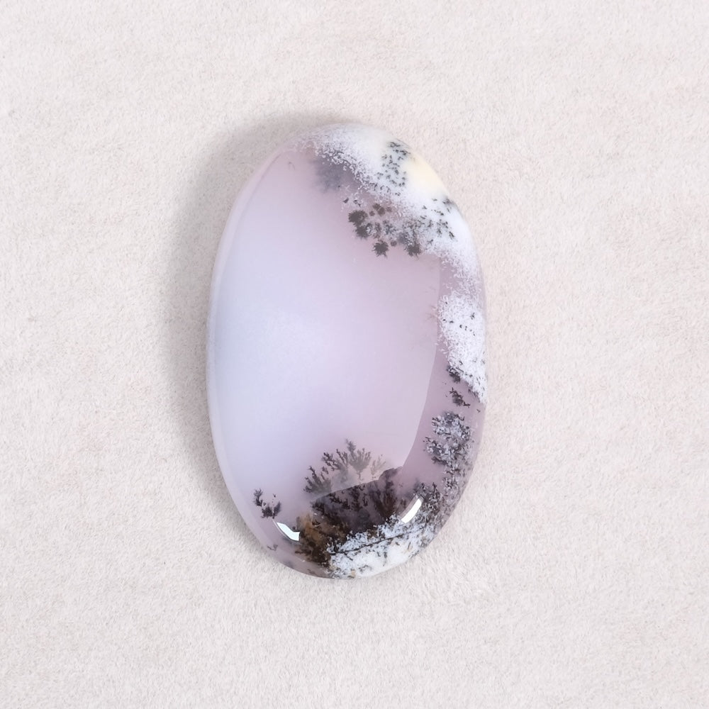Cabochon 21 x 35mm en Agate Dendritique naturelle – Pierre paysage