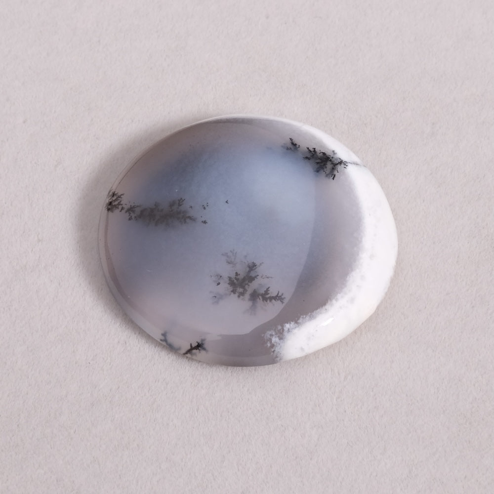 Cabochon 32mm en Agate Dendritique naturelle – Pierre paysage