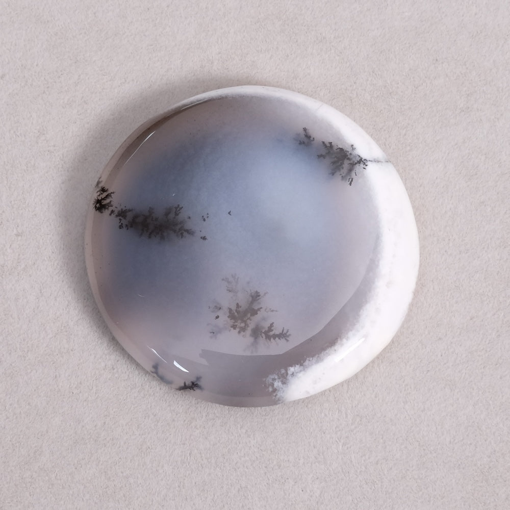 Cabochon 32mm en Agate Dendritique naturelle – Pierre paysage