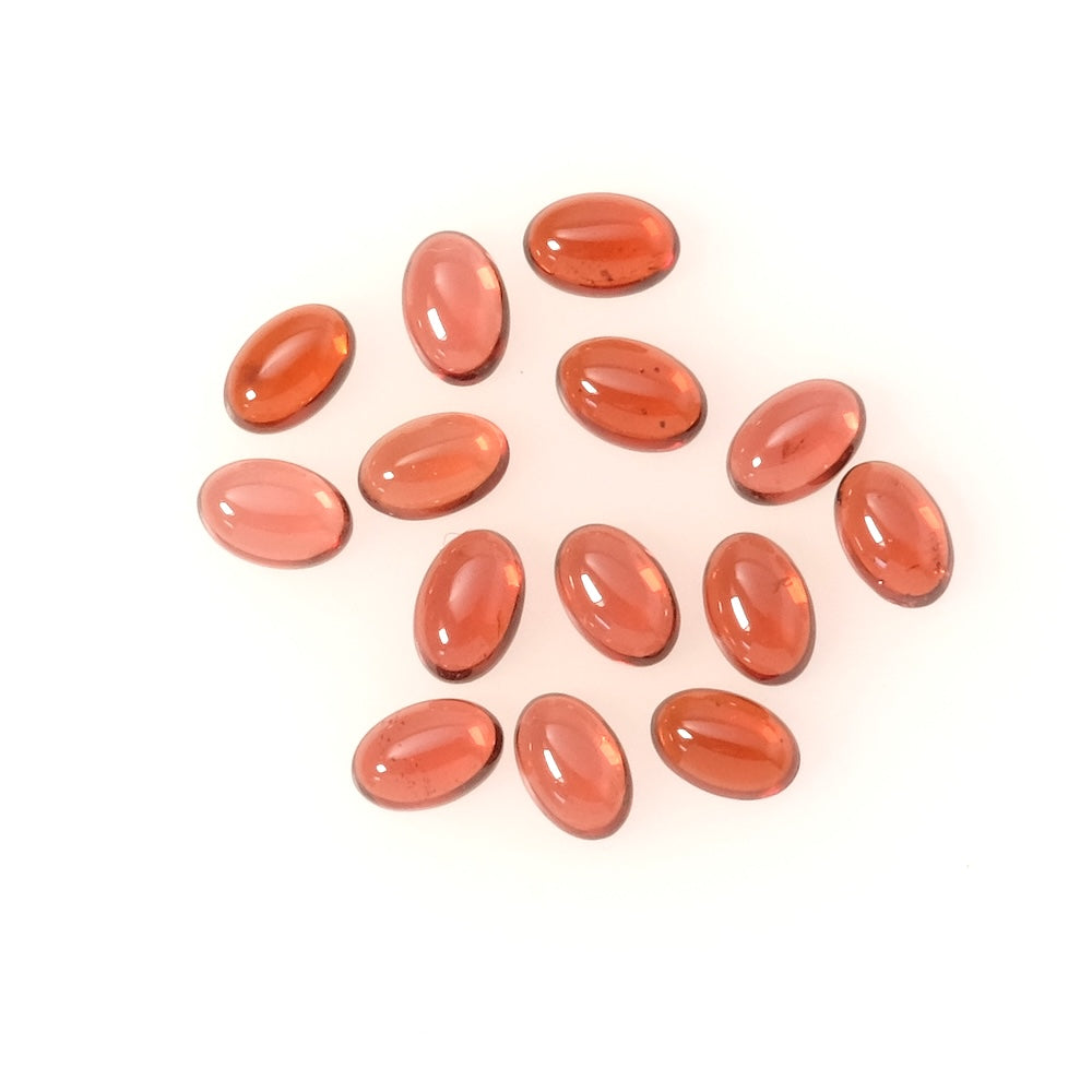 Cabochon en pierre naturelle Ovale 6 x 4mm Grenat Almandin