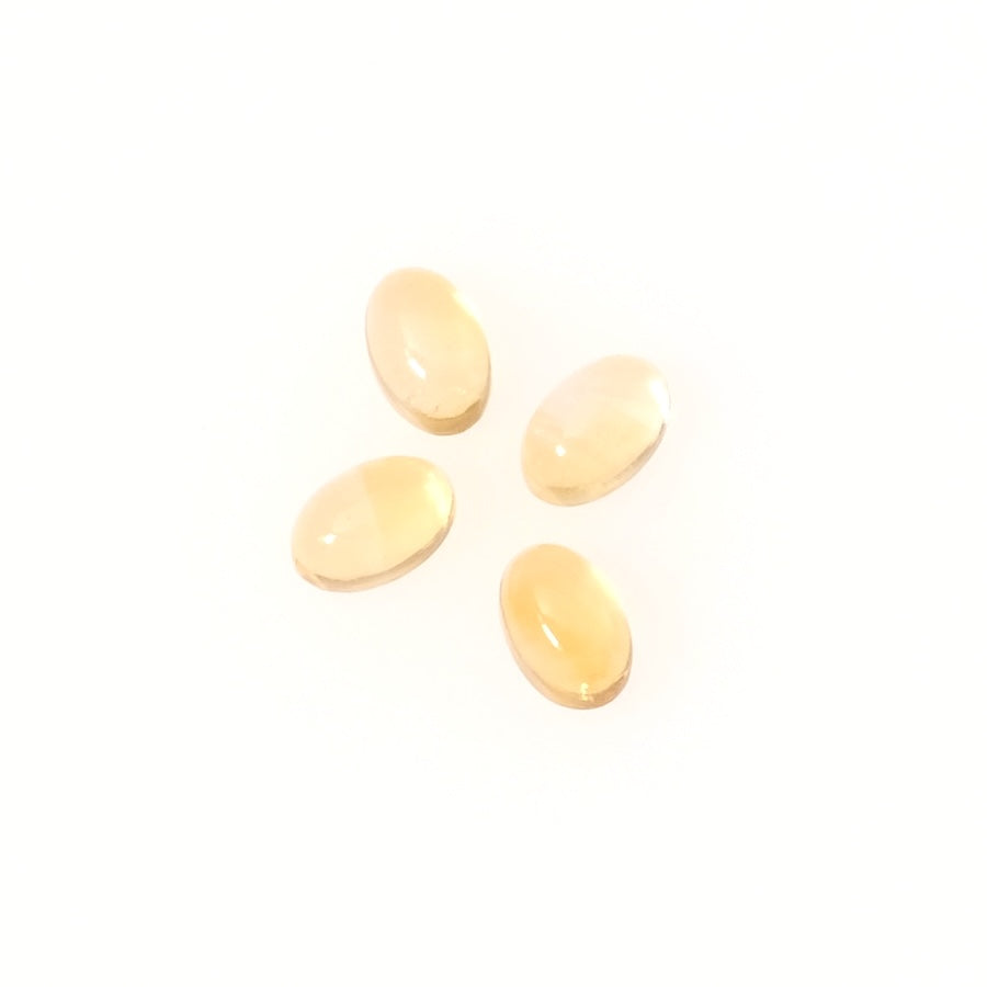 Cabochon en pierre naturelle Ovale 6 x 4mm Citrine
