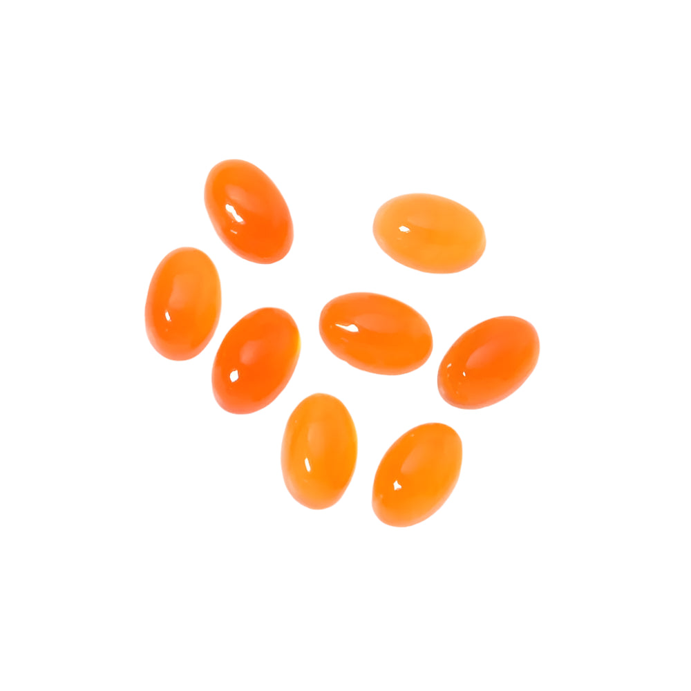 Cabochon en pierre naturelle Ovale 6 x 4mm Cornaline