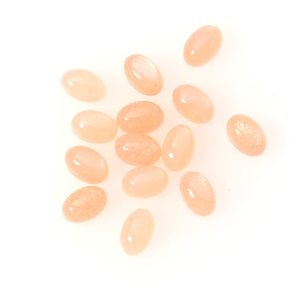 Cabochon en pierre naturelle Ovale 6 x 4mm Pierre de Lune Feldspath