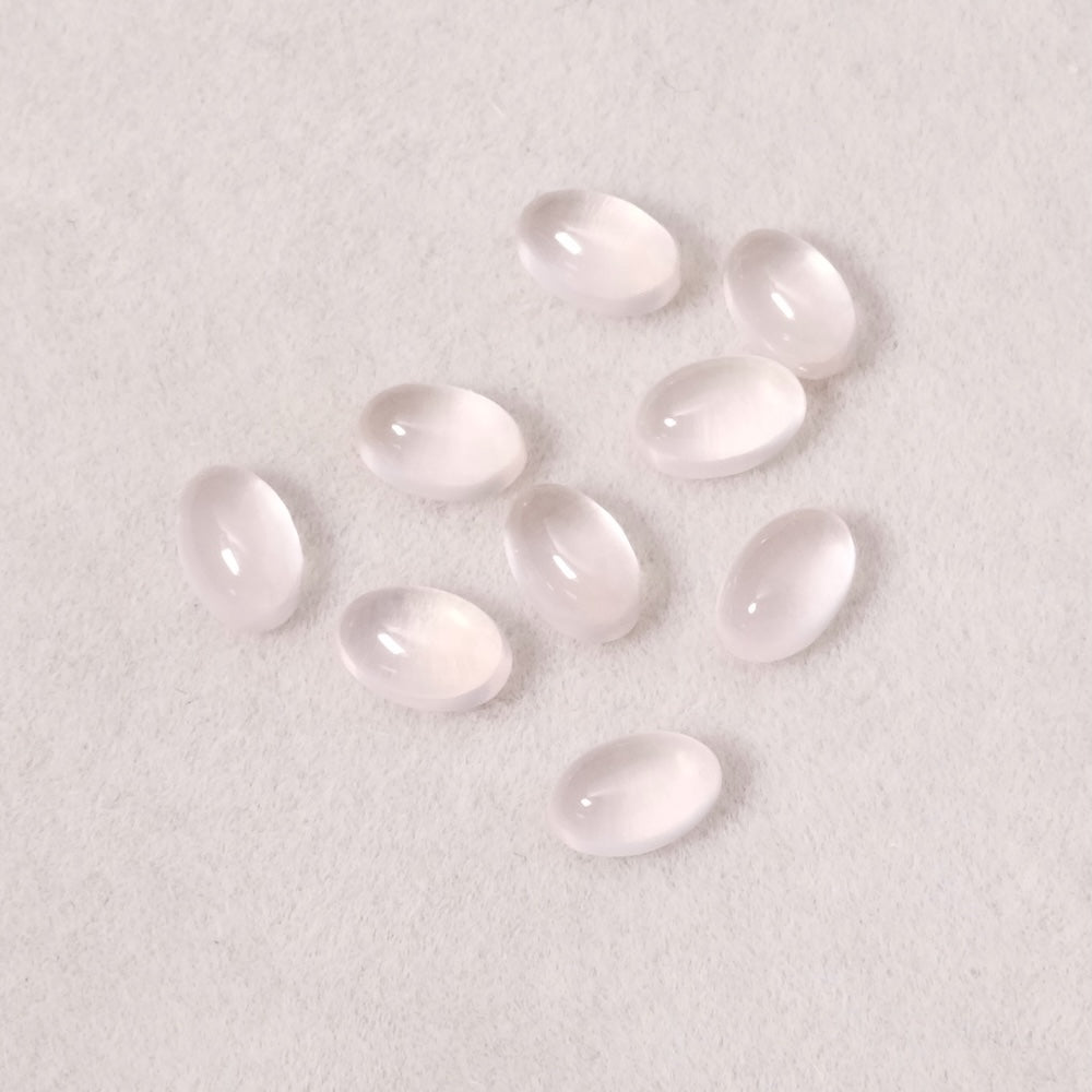 Cabochon en pierre naturelle Ovale 6 x 4mm Quartz rose