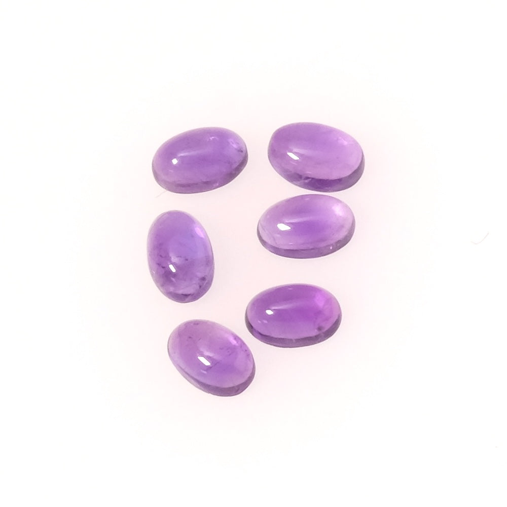 Cabochon pierre naturelle Ovale 6 x 4mm en Améthyste