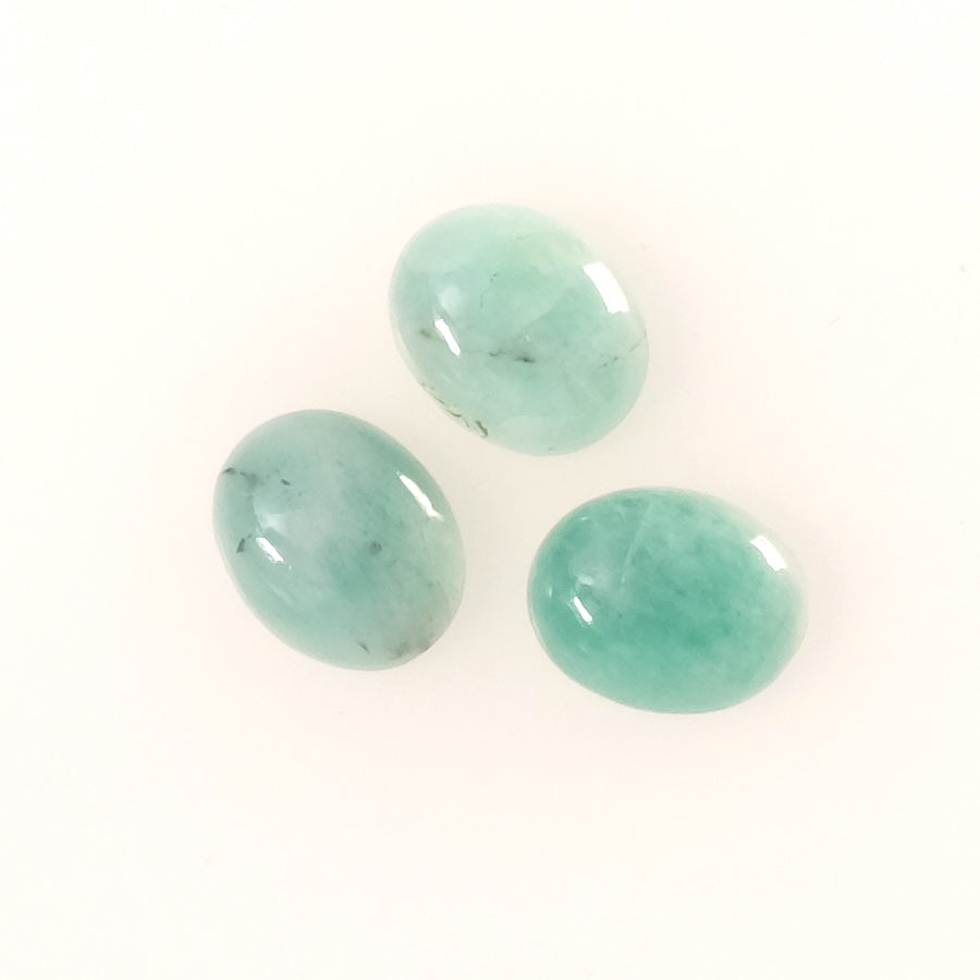 Cabochon pierre naturelle Ovale 8 x 10mm Emeraude