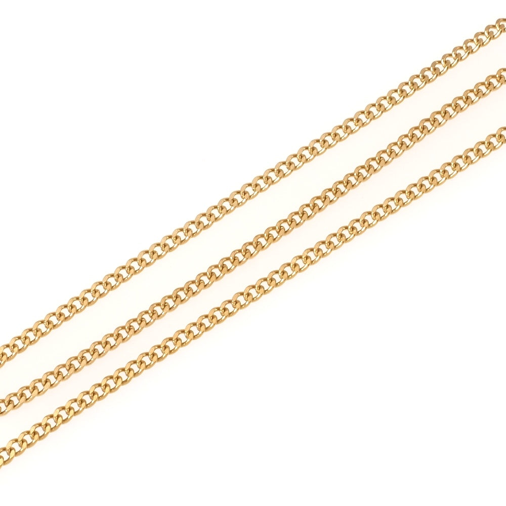 Chaîne maillon gourmette en acier inoxydable 304 doré 18K