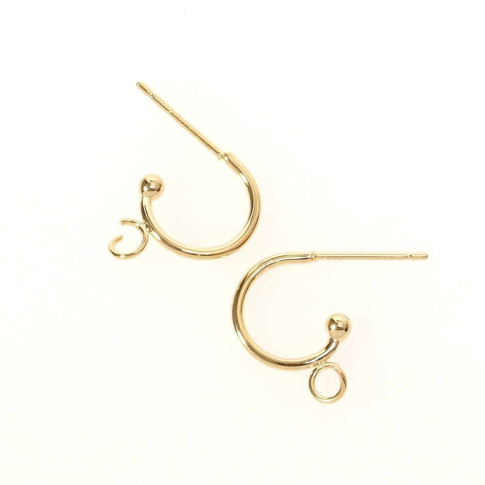 stainless steel 304 hoop earrings Perles Corner