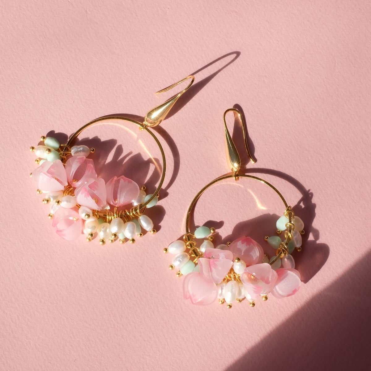 Exemple de création : Boucles d'oreilles éclosions de fleurs – tuto Perles Corner